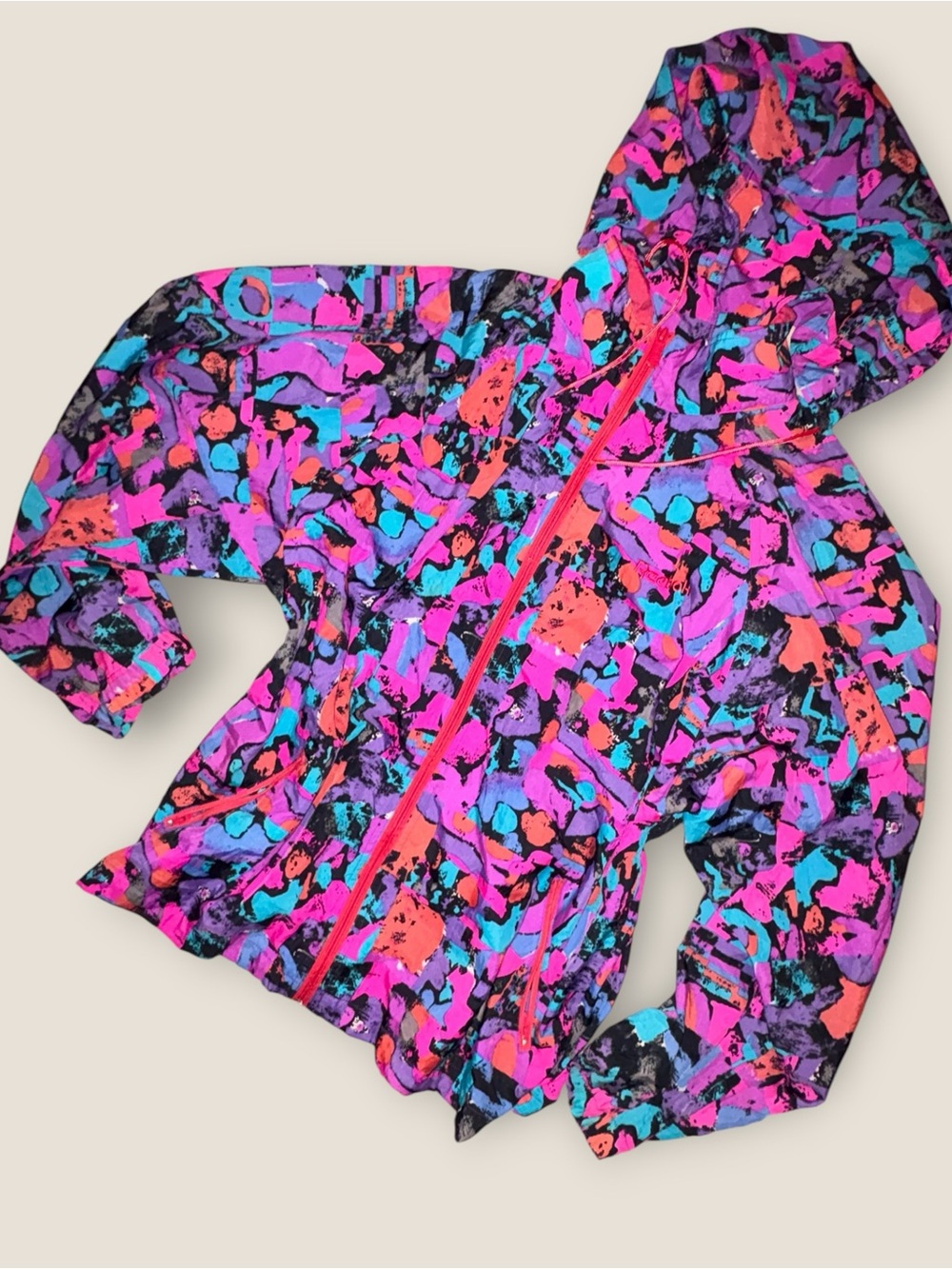 Vintage 90s Reebok MultiColour Windbreaker